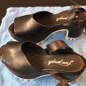 Free people platform size 38 or 7.5 to 8